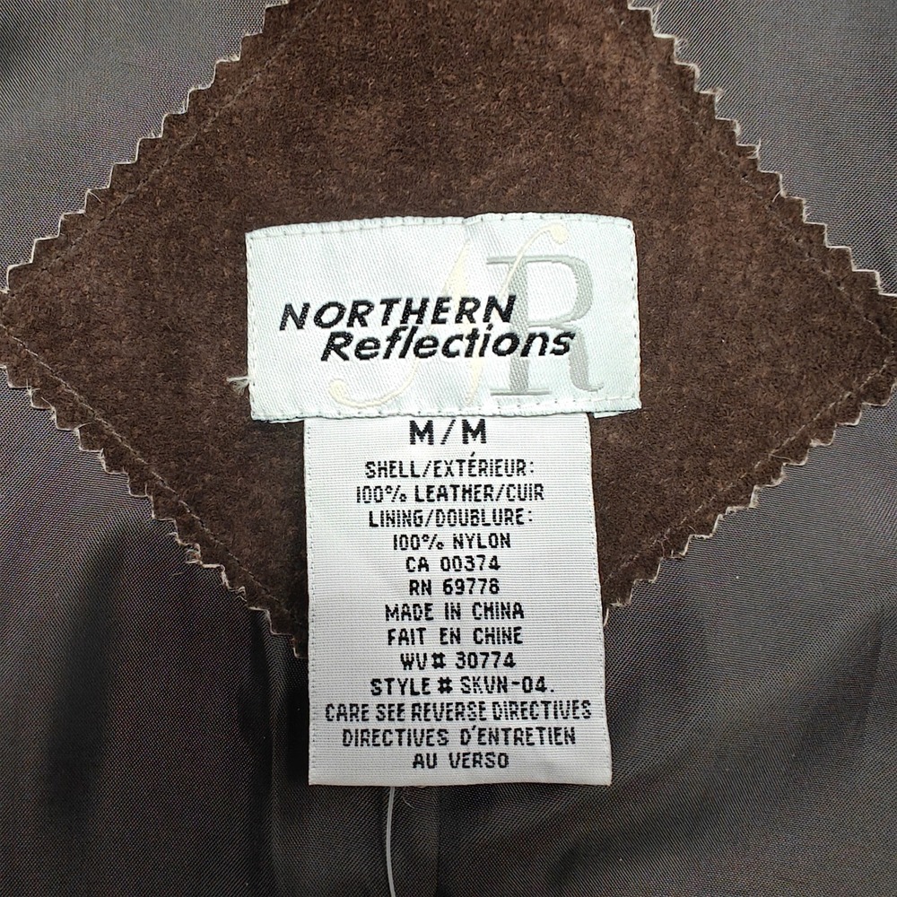Northern Reflections Brown Leather Jacket - Picture 7 of 8